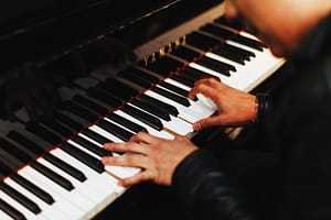 playing piano
